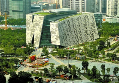 特殊建筑揭秘广州图书馆新馆全国第一斜