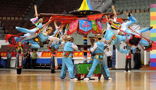 第八届全国民族运动会12日表演项目图片集锦