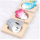 木质多层立体拼图动物